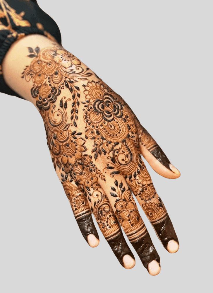 Mesmeric Jeth Ekadashi Henna Design