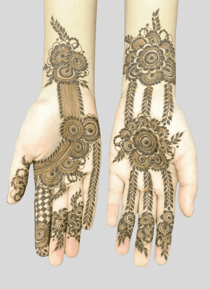 Radiant Jeth Ekadashi Henna Design