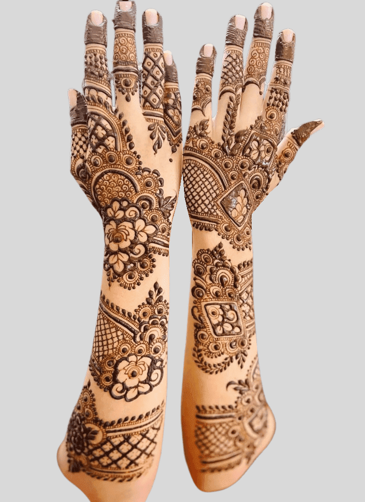 Ravishing Jeth Ekadashi Henna Design