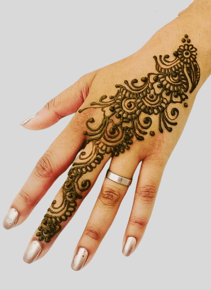 Resplendent Jeth Ekadashi Henna Design