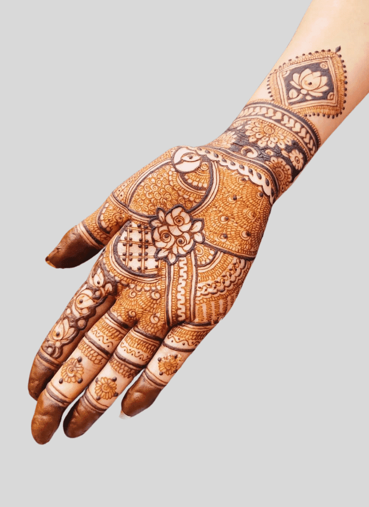 Wonderful Jeth Ekadashi Mehndi Design