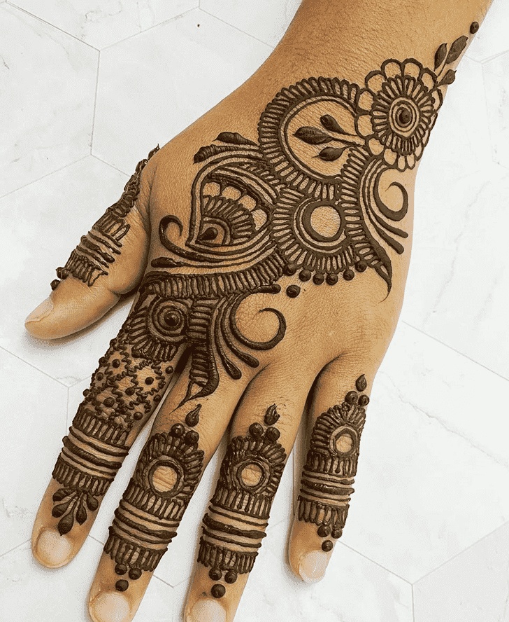 Refined Jharkhand Henna Design