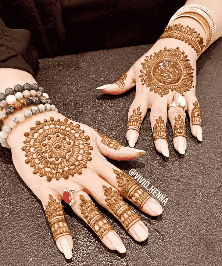 Slightly Jharkhand Henna Design