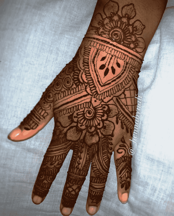 Adorable Jodhpur Henna Design