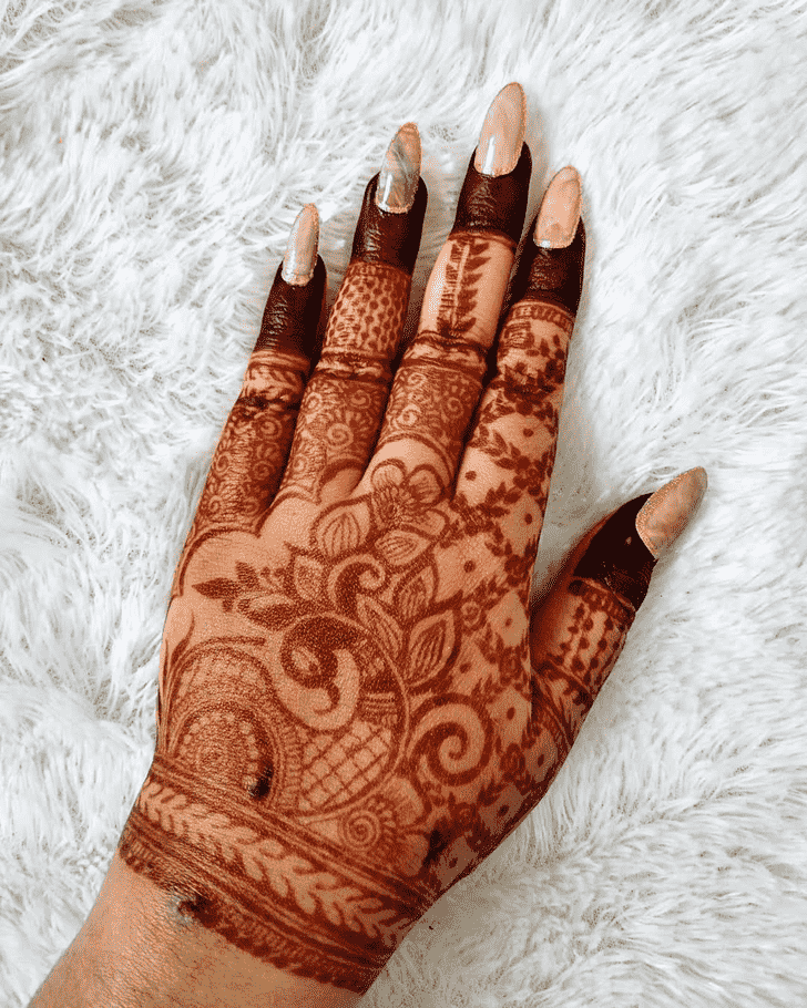 Slightly Jodhpur Henna Design