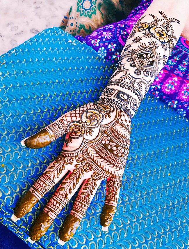 Slightly Kabul Henna Design