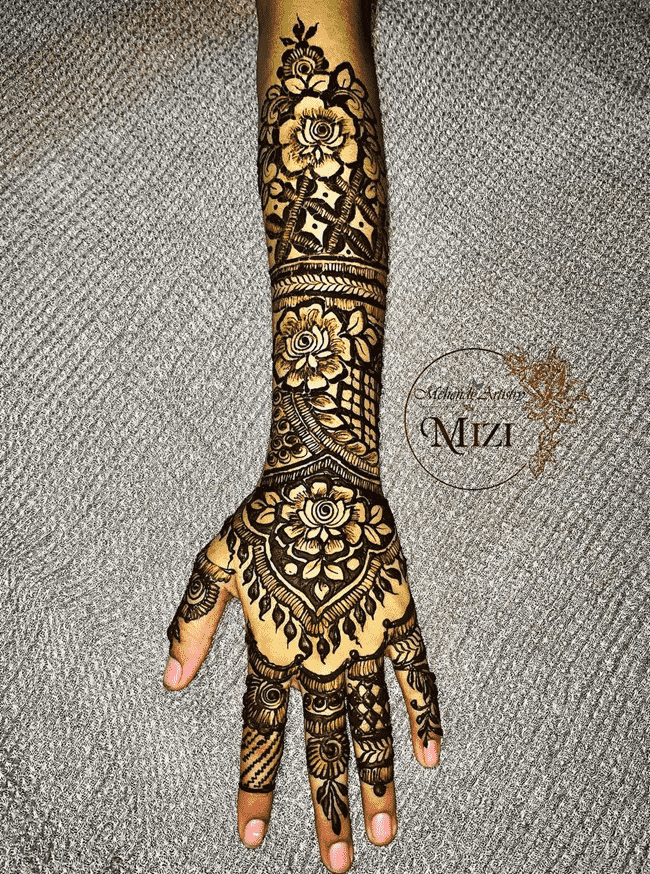 Pleasing Kandahar Henna Design