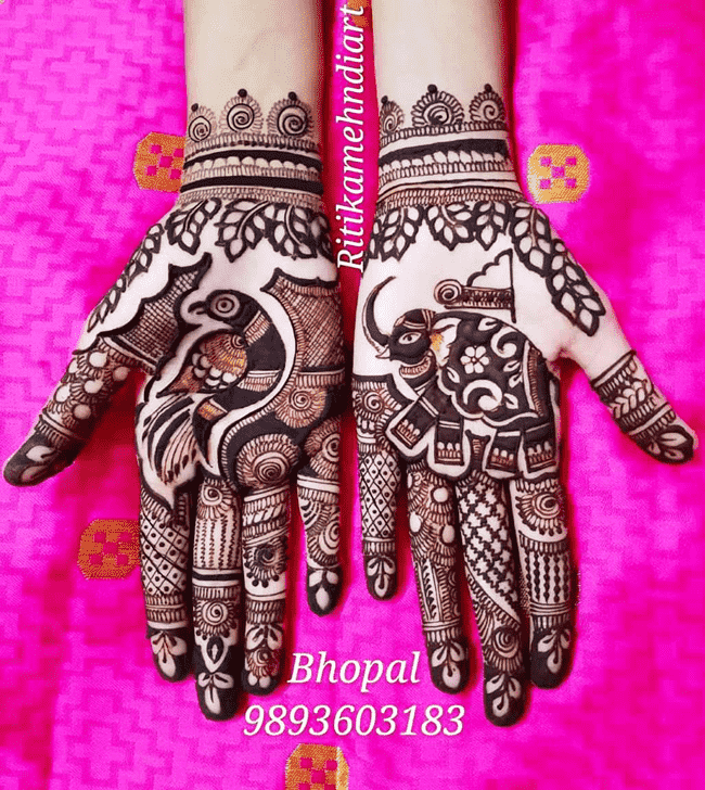 Fascinating Kasauli Henna Design