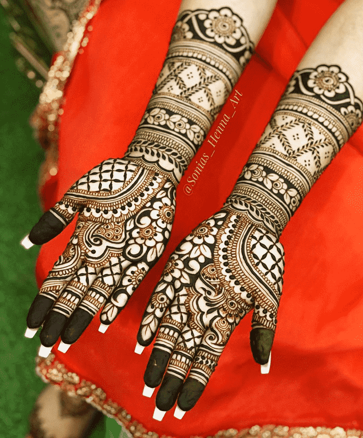 Dazzling Kashmiri Henna Design