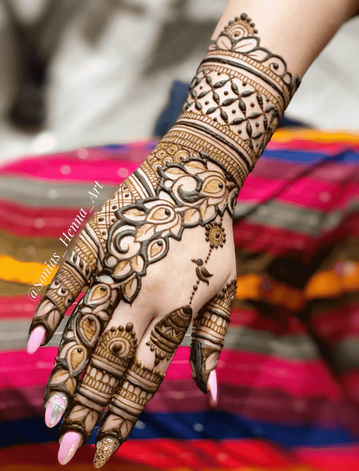 Enticing Kashmiri Henna Design