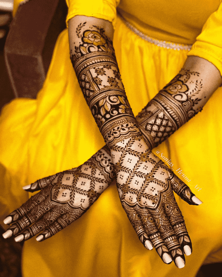 Marvelous Kashmiri Henna Design