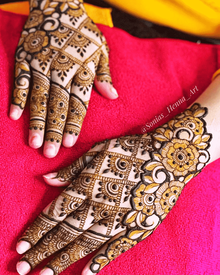 Shapely Kashmiri Henna Design
