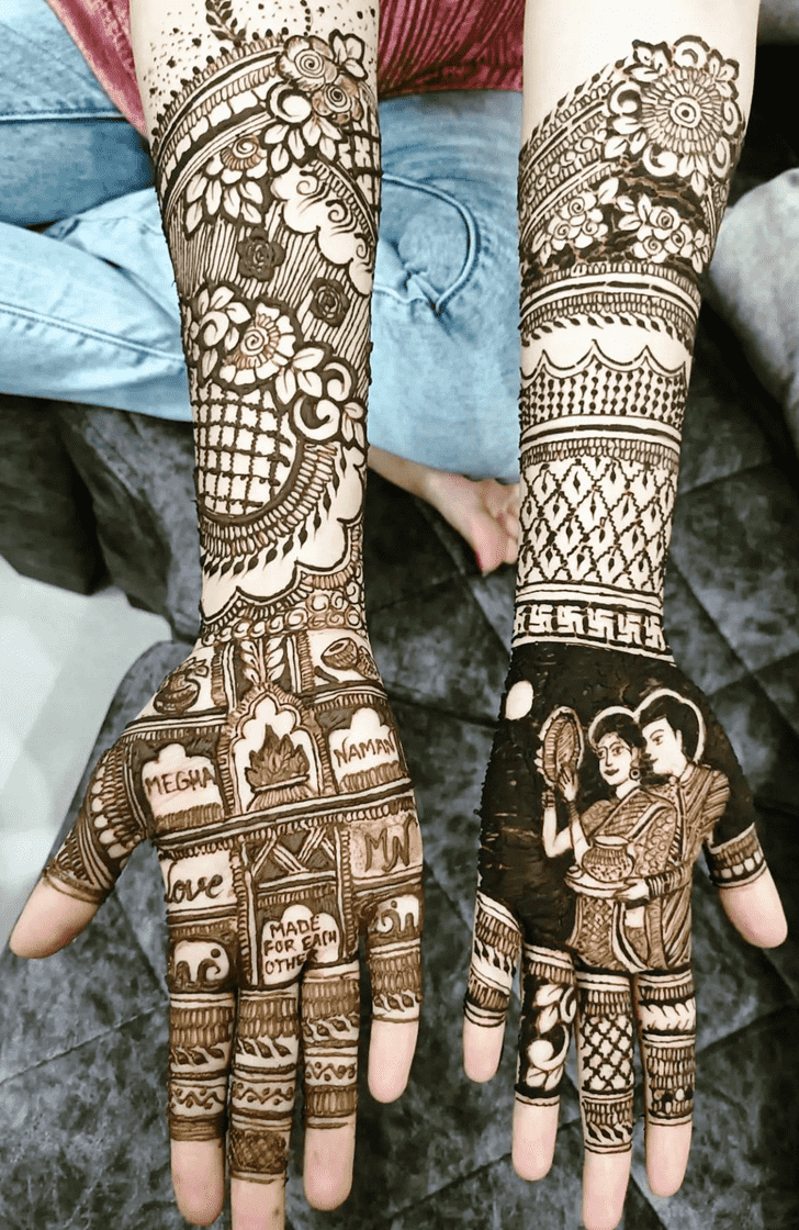 Pleasing Khafif Henna Design