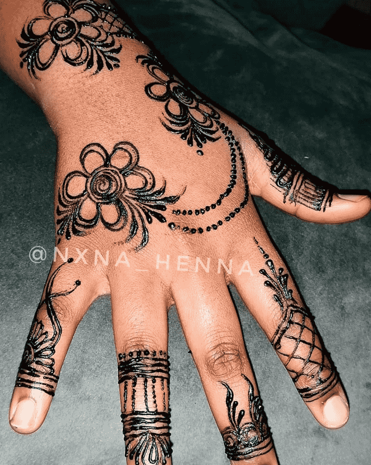 Enthralling Kids Henna Design