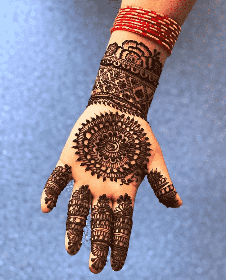 Exquisite Kolkata Henna Design