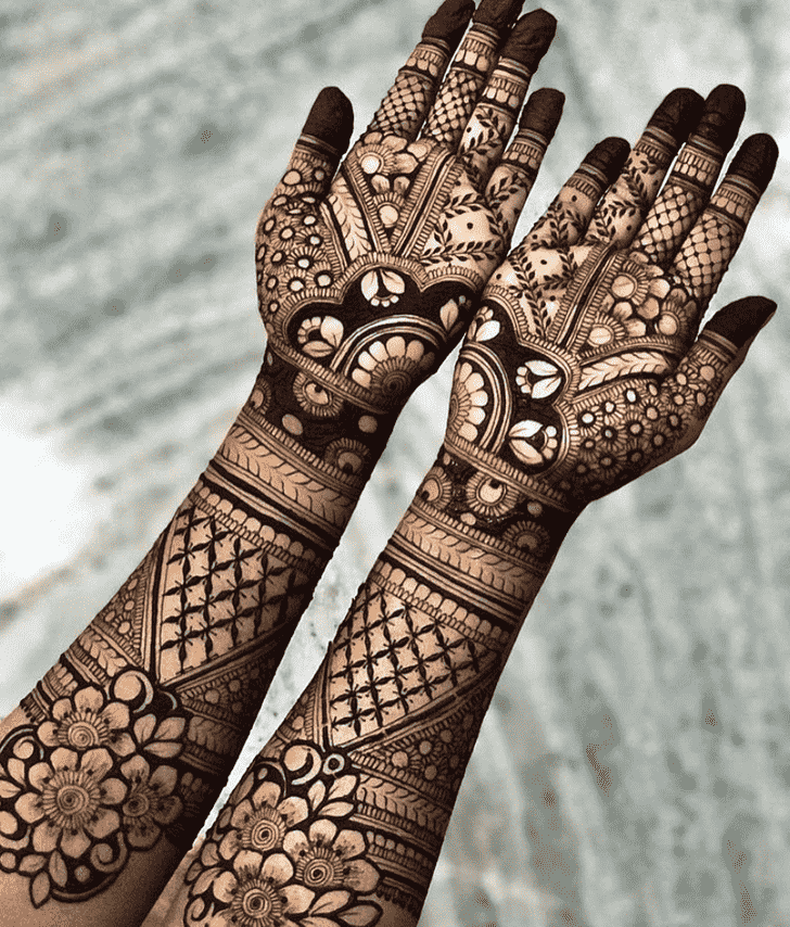 Graceful Kolkata Henna Design