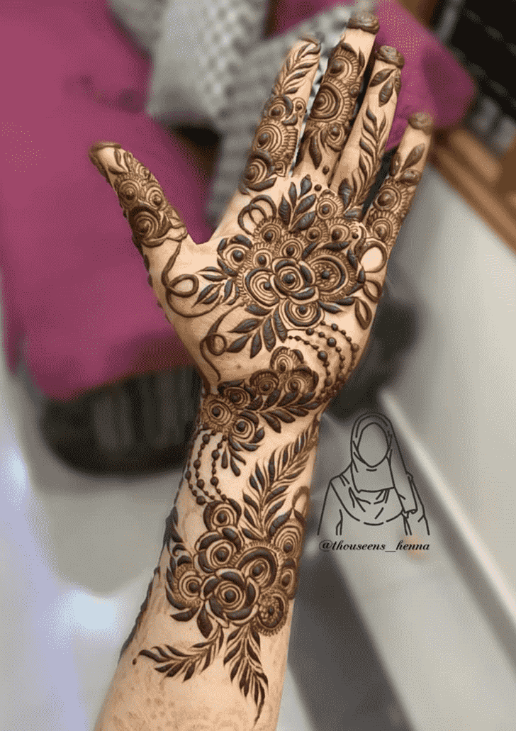 Slightly Kumbh Sankranti Henna Design