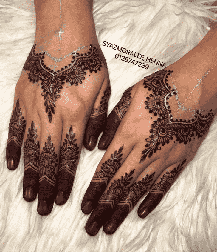 Beauteous Larkana Henna Design