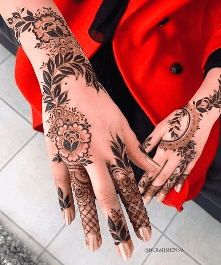 Arm Latest Beautiful Henna Design