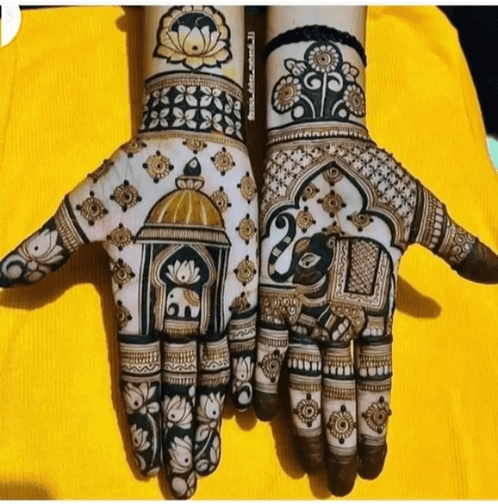 Graceful Latest Beautiful Henna Design