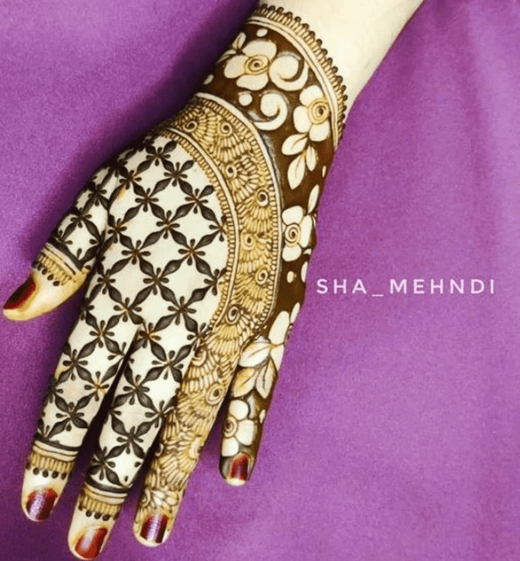 Wonderful Latest Beautiful Mehndi Design