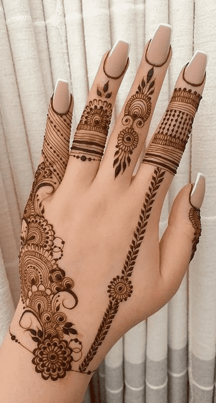 Admirable Leaves Mehndi Design