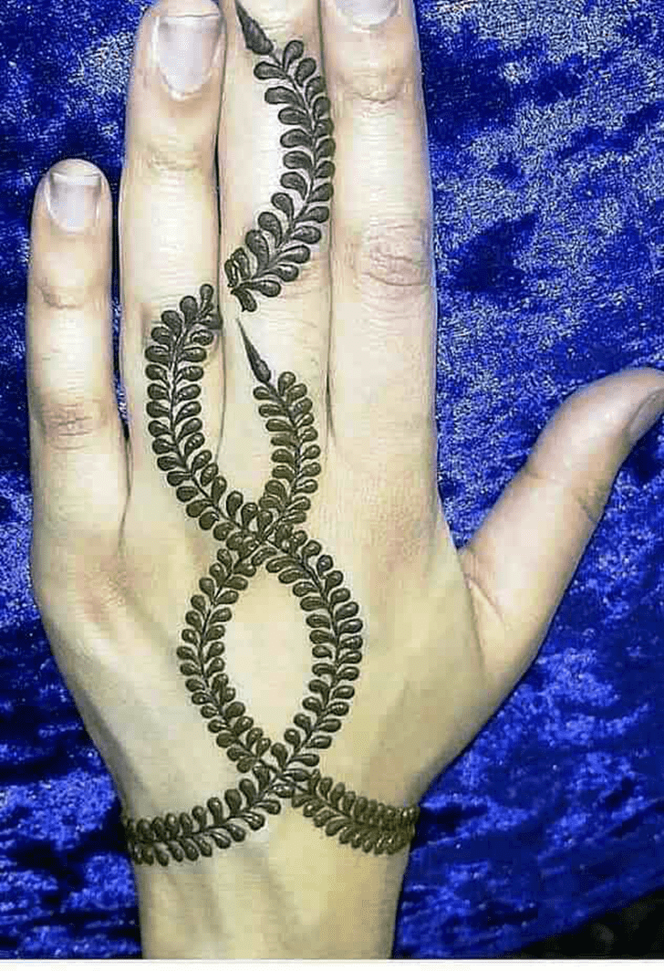 Delightful Leaves Henna Design