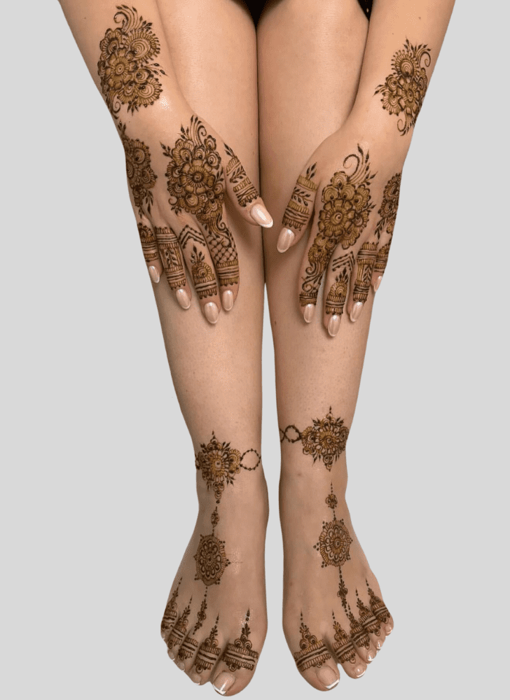 Best Leg Henna Design