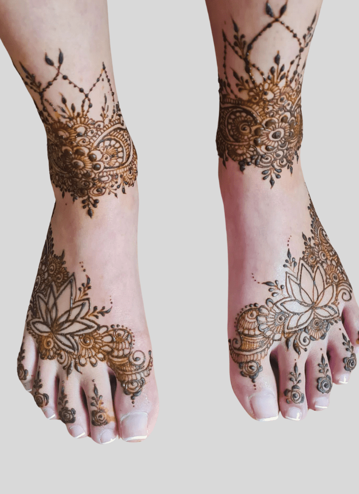 Complete Leg Henna Design