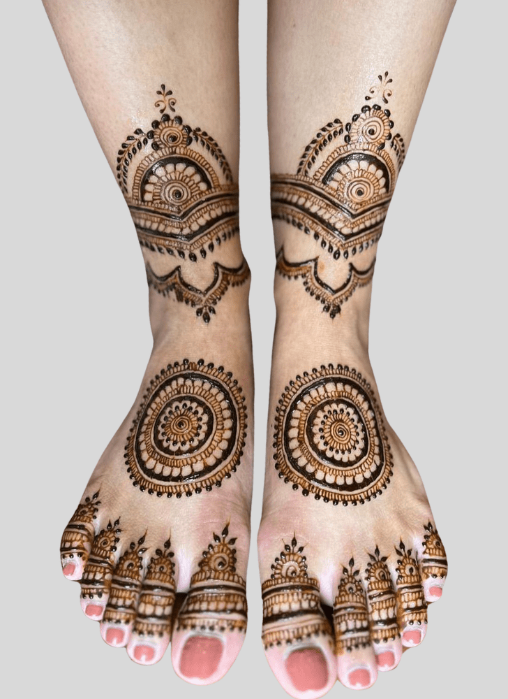 Full Leg Mehndi Design