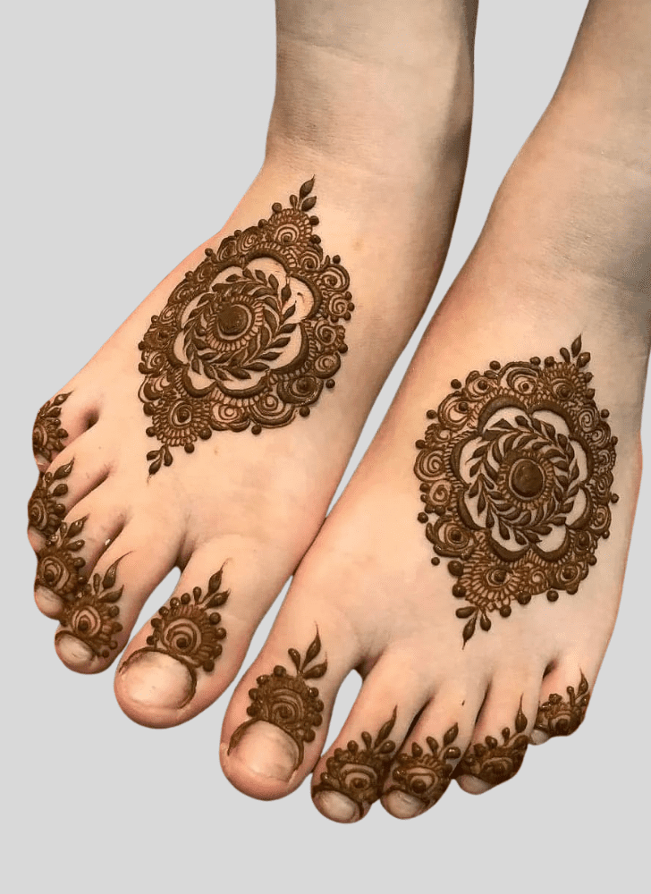 Kashmiri leg mehndi