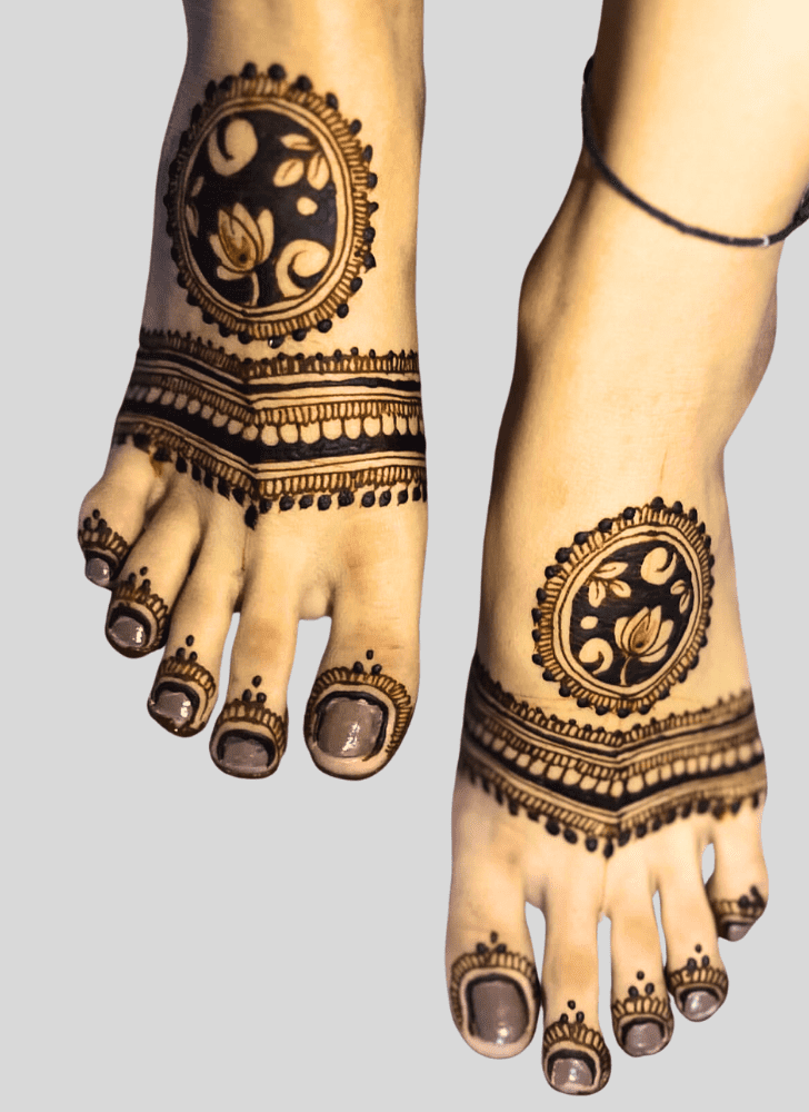 Haryanvi leg mehndi