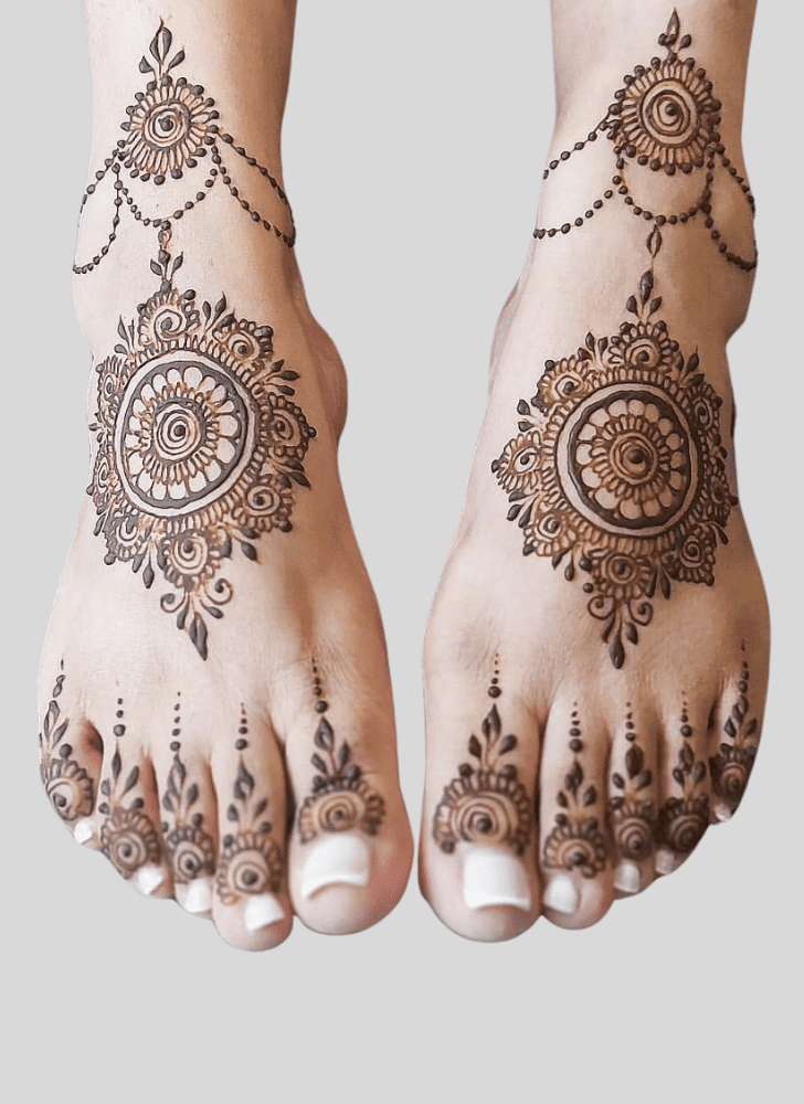 South indian leg Mehndi