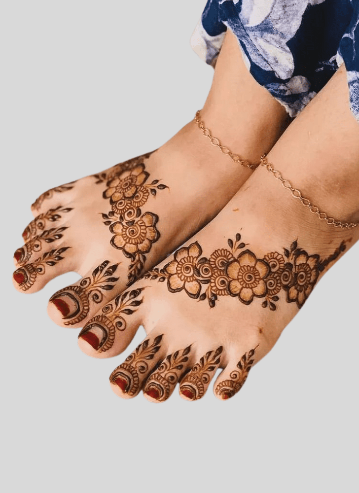 Diwali leg mehndi