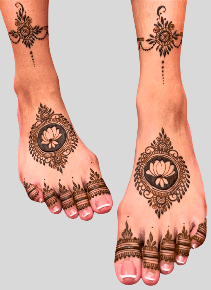 Deepawali Leg henna Design