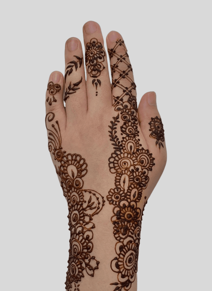 Dazzling Leh Henna Design