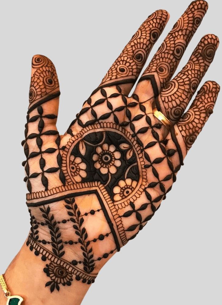 Elegant Leh Henna Design