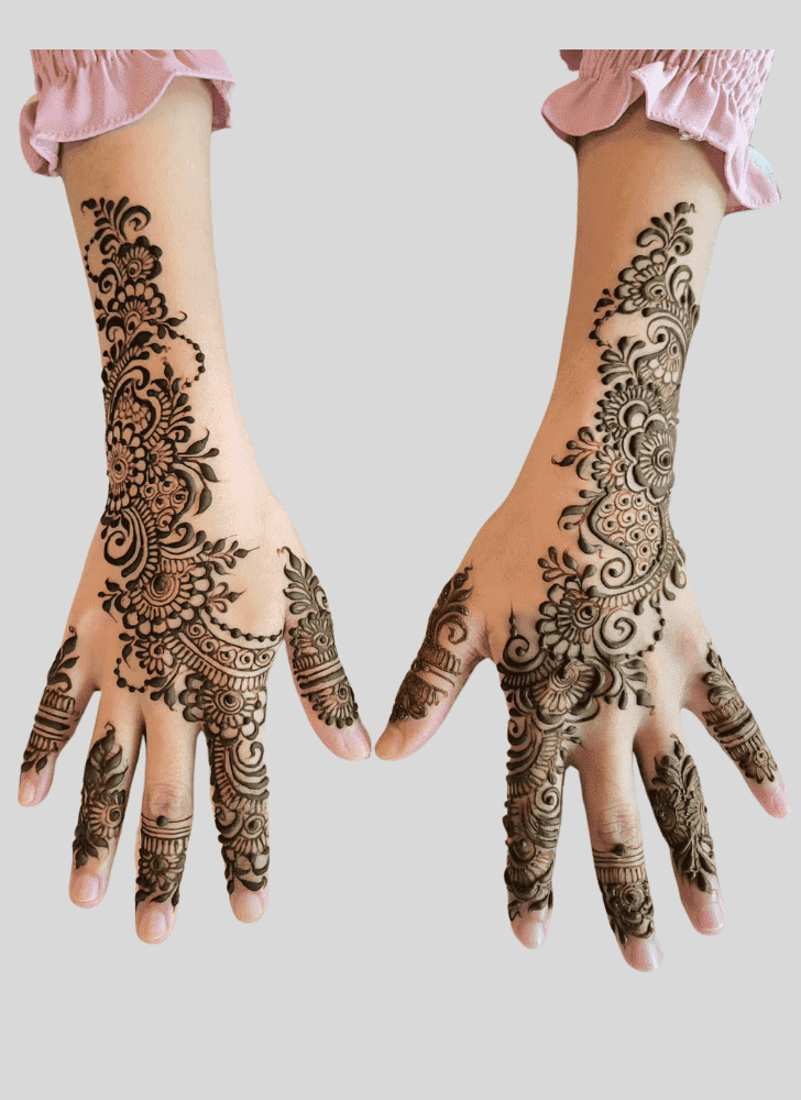 Enticing Leh Henna Design