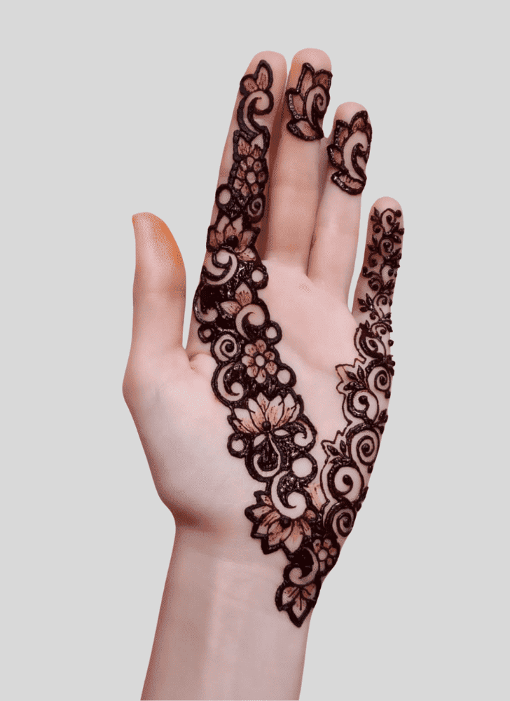 Fascinating Leh Henna Design