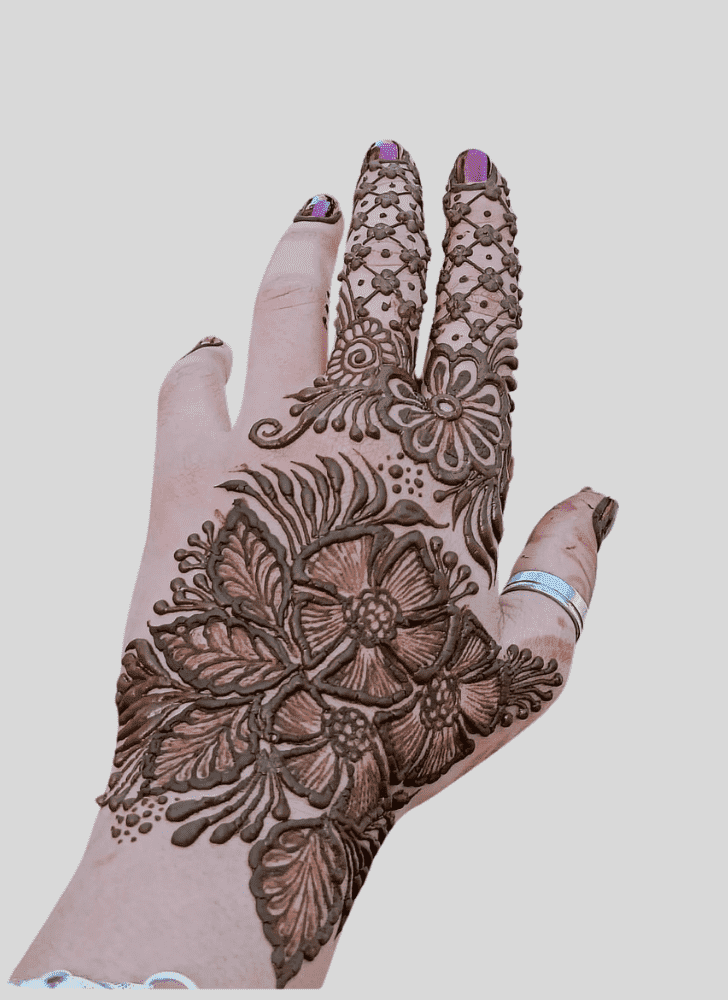 Refined Leh Henna Design