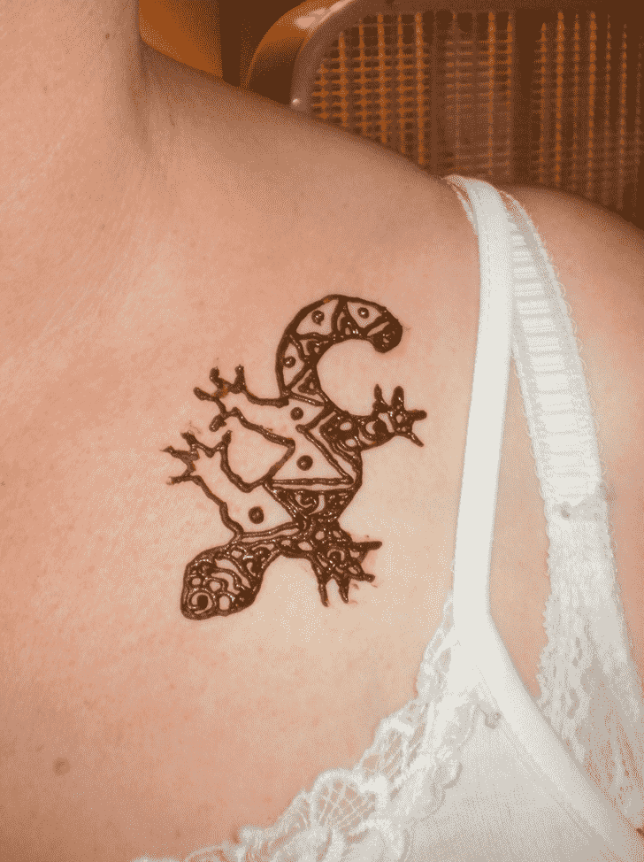 Lizardsome Lizard Henna design