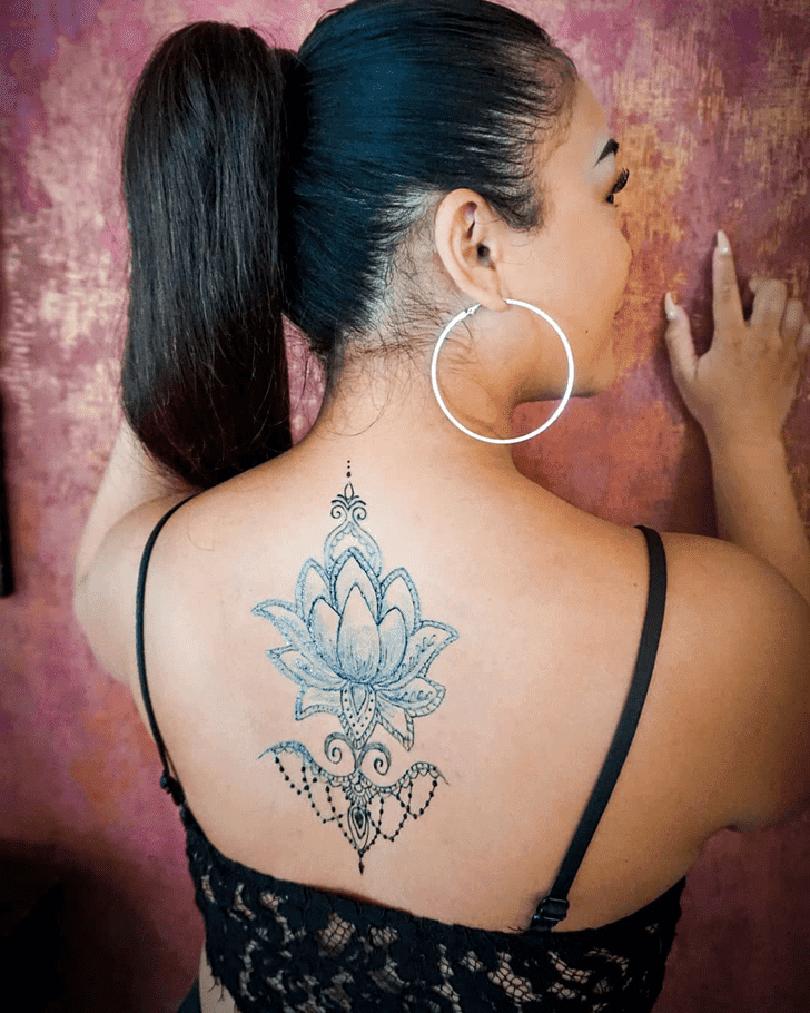 Nice Lotus Henna Design