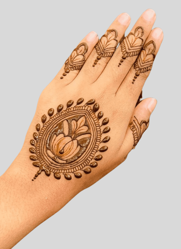 Admirable Magha Amavasya Mehndi Design