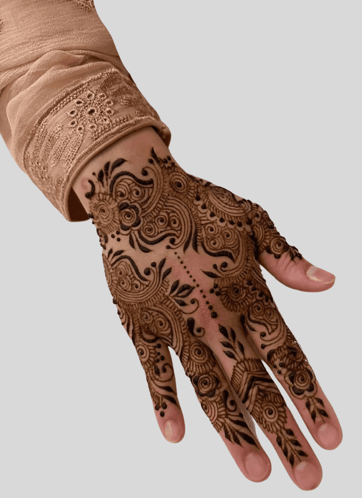 Beauteous Magha Amavasya Henna Design