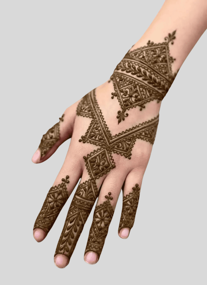 Charming Magha Amavasya Henna Design