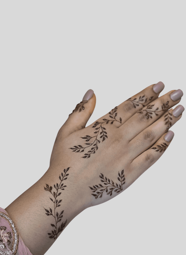 Comely Magha Amavasya Henna Design