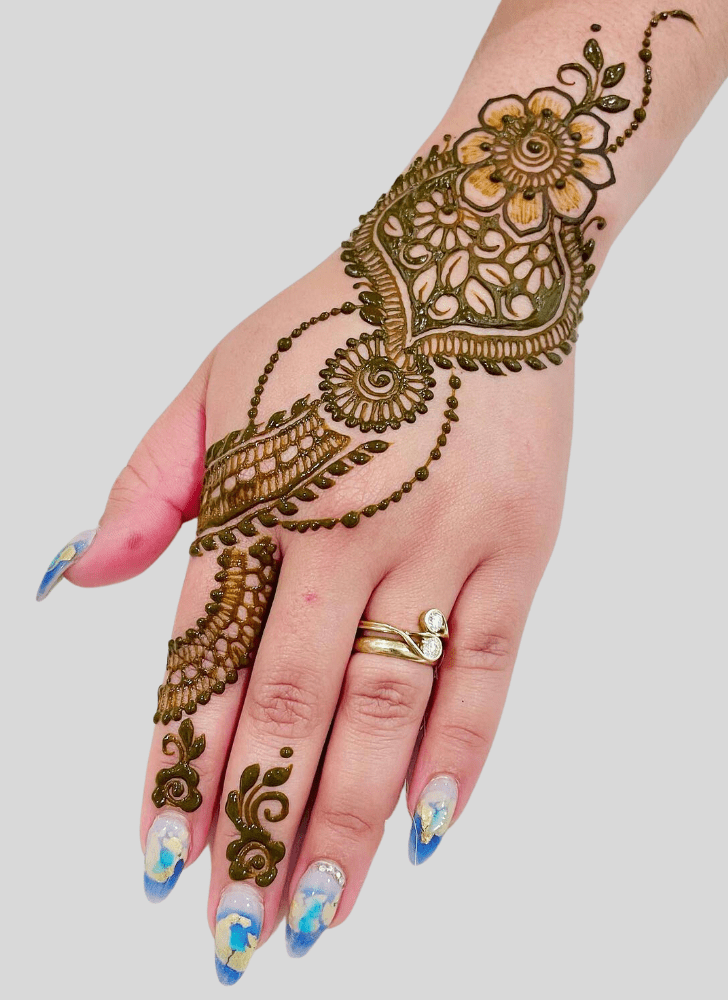 Arm Magha Amavasya Henna Design