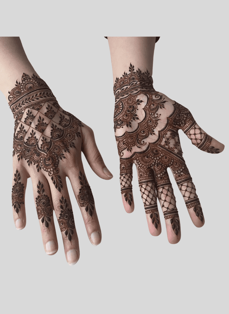 Elegant Magha Amavasya Henna Design