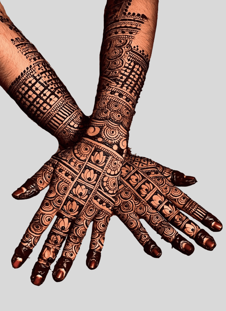 Fine Magha Amavasya Henna Design