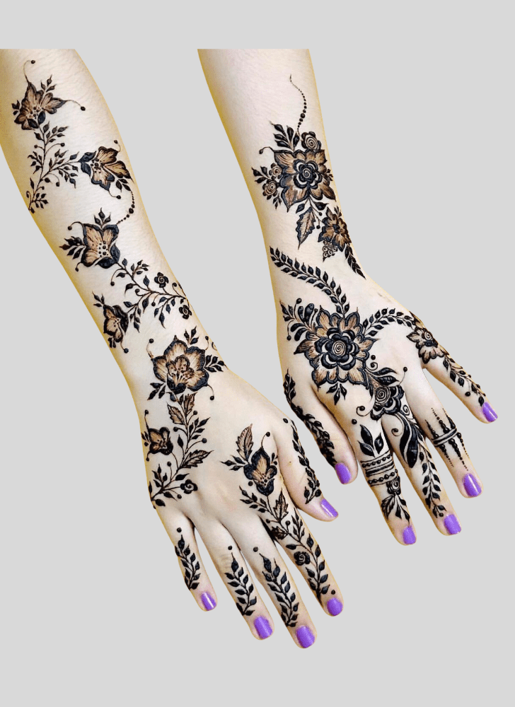 Good Looking Magha Amavasya Henna Design